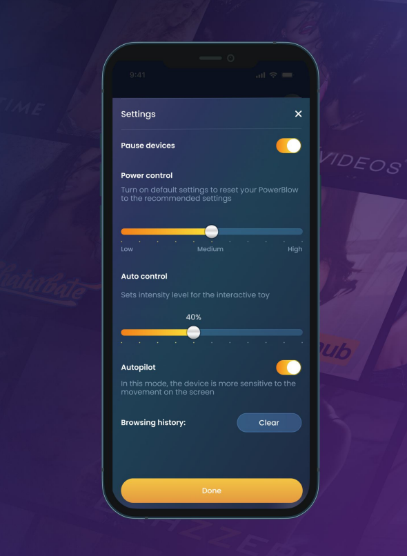 Customize settings